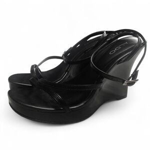 Y2K Aldo Black Wedges